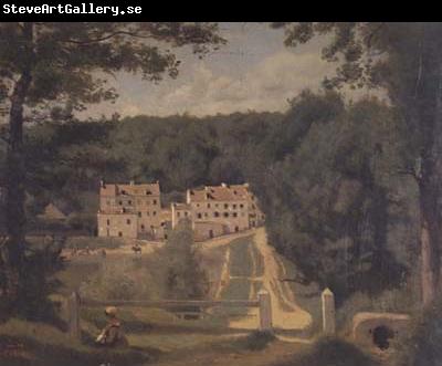 Jean Baptiste Camille  Corot Les maisons Cabassud (mk11)